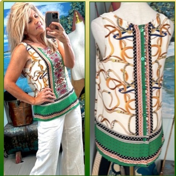 ⭐️Cynthia Rowley,Sophisticated  Blouse,BUTTON-DOWN BACK,Gorgeous, Size S - Picture 1 of 12